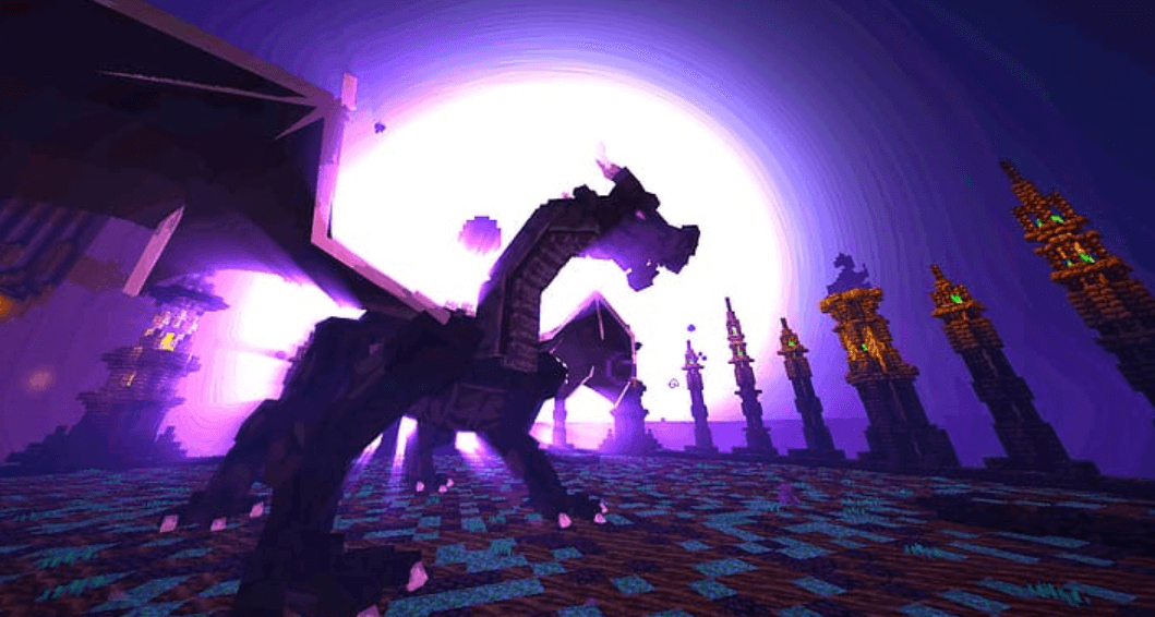Ender Dragon:Urv7cjuhki4= Wallpaper:286sbjhyxuc= Minecraft